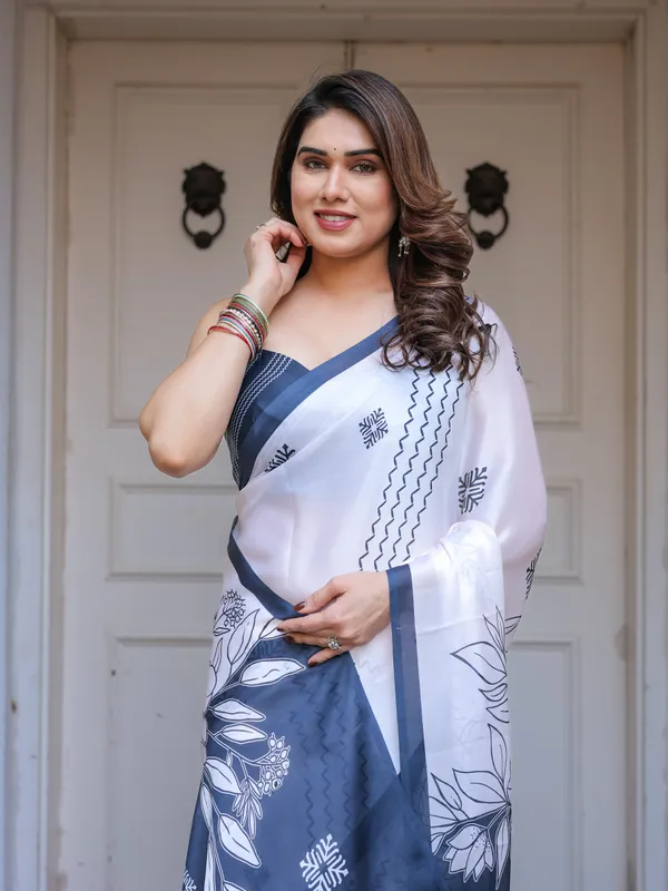 Grey_&_Ivory_Floral_Printed_Satin_Georgette_Saree_with_Matching_Blouse_–_Elegant_Contemporary_Party_Wear