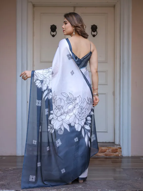 Grey_&_Ivory_Floral_Printed_Satin_Georgette_Saree_with_Matching_Blouse_–_Elegant_Contemporary_Party_Wear