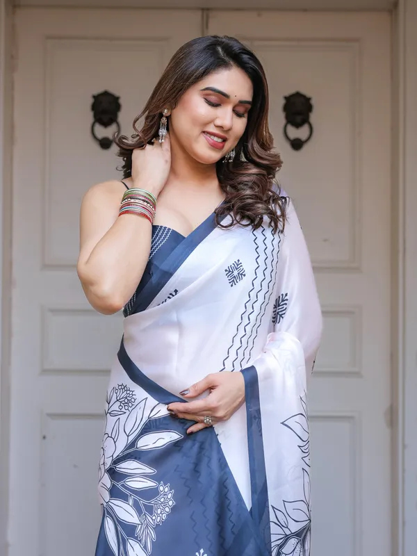Grey_&_Ivory_Floral_Printed_Satin_Georgette_Saree_with_Matching_Blouse_–_Elegant_Contemporary_Party_Wear