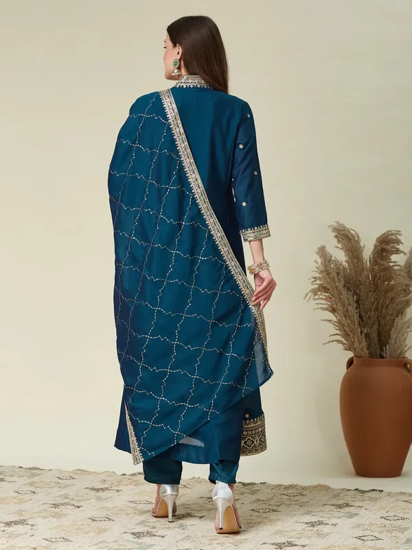 Violet,_green_and_gold-toned_embroidered_kurta_with_trousers_and_dupatta