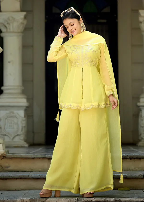 Women_Ethnic_Motifs_Embroidered_Empire_Sequinned_Pure_Silk_Kurta_with_Palazzos_&_With_Dupatta