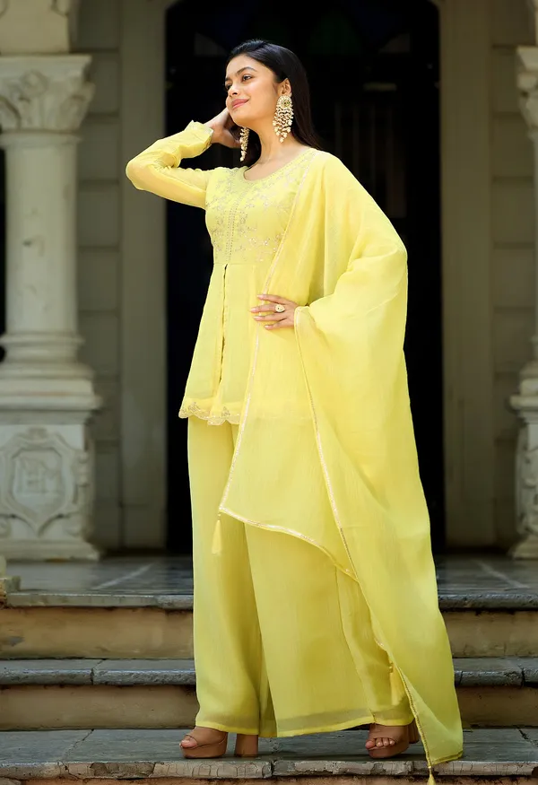 Women_Ethnic_Motifs_Embroidered_Empire_Sequinned_Pure_Silk_Kurta_with_Palazzos_&_With_Dupatta