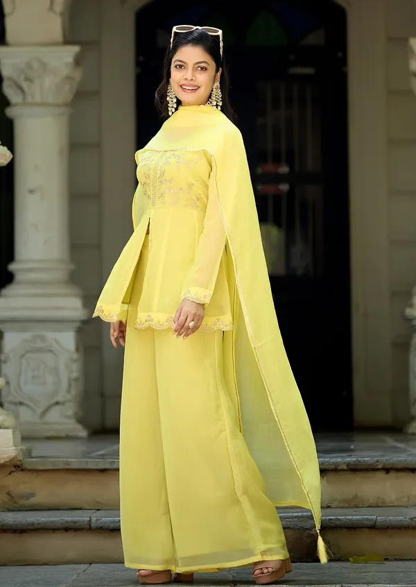 Women_Ethnic_Motifs_Embroidered_Empire_Sequinned_Pure_Silk_Kurta_with_Palazzos_&_With_Dupatta