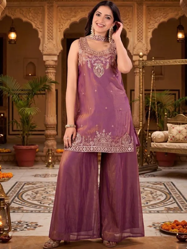 Women_Ethnic_Motifs_Embroidered_Regular_Pure_Silk_Kurta_with_Sharara_&_With_Dupatta