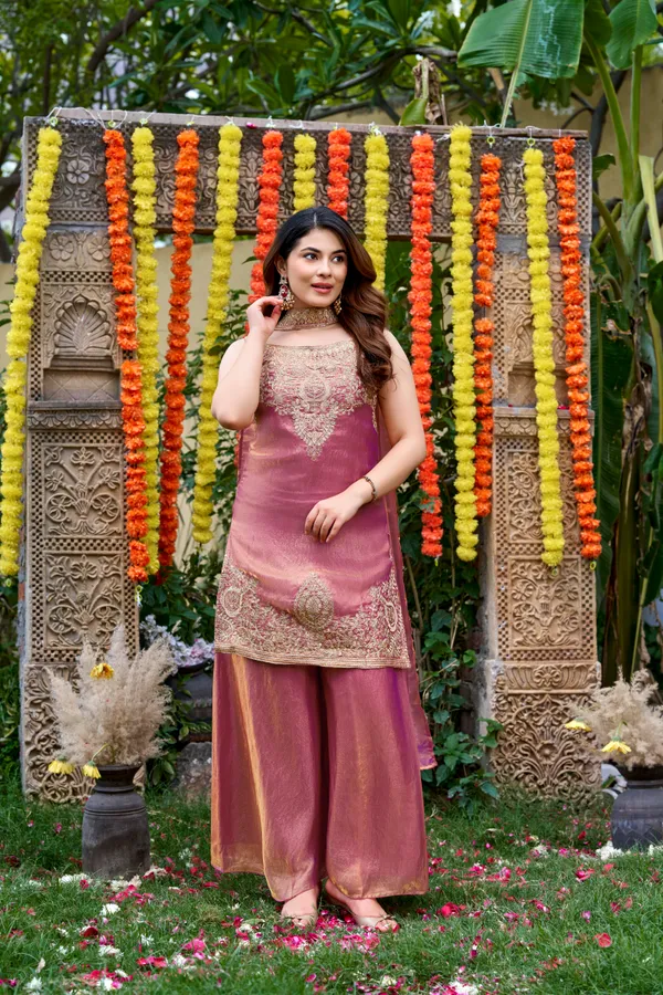 Light_Pink_Silk_Embroidered_Thread_Work_Kurta_Palazzo_Set_For_Women