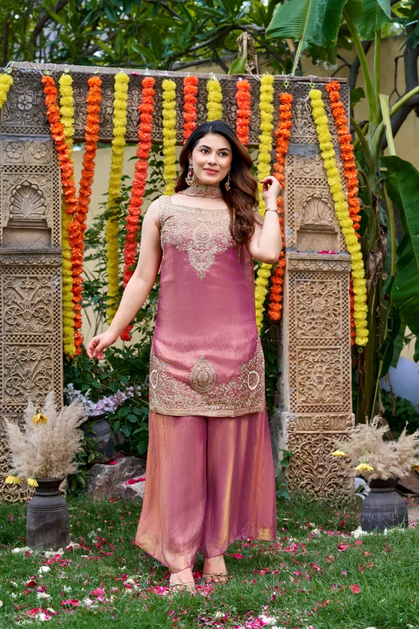 Light_Pink_Silk_Embroidered_Thread_Work_Kurta_Palazzo_Set_For_Women