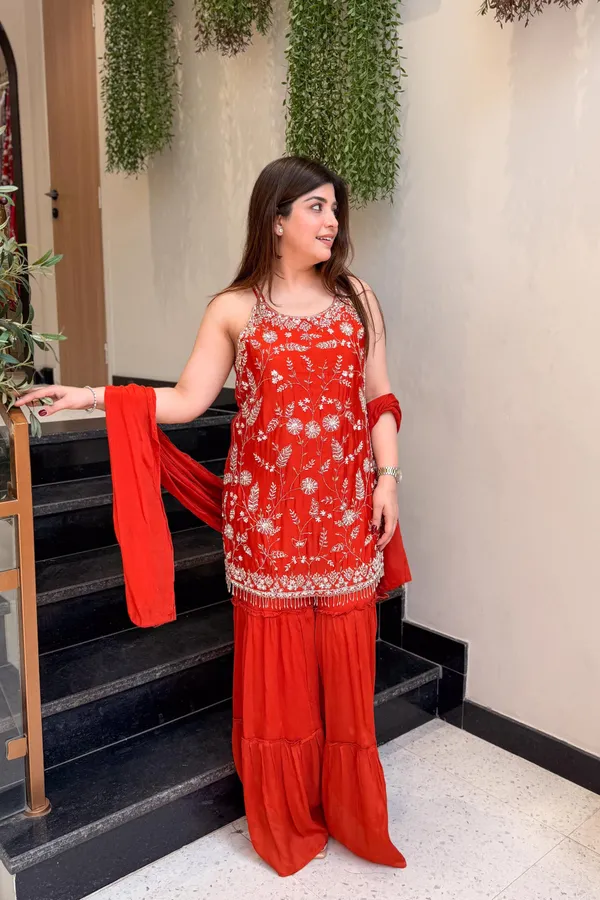 Red_Silk_Straight_Ethnic_Motifs_Embroidered_Kurta_Sharara_Set_For_Women