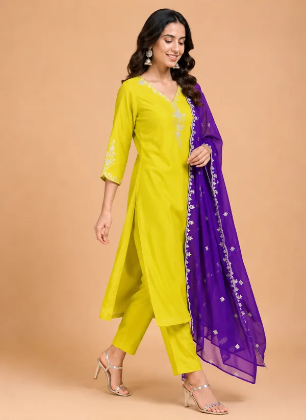 Women_Ethnic_Motifs_Embroidered_Regular_Thread_Work_Kurta_with_Trousers_&_With_Dupatta