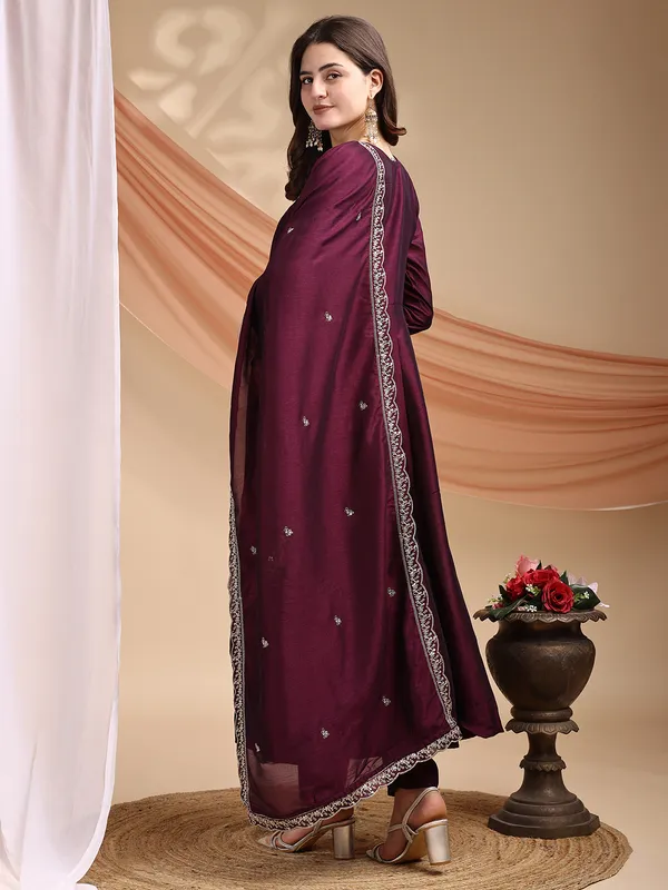 Women_Silk_Embroidered_Anarkali_Kurta_And_Pant_Set_With_Dupatta