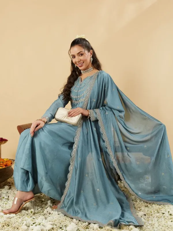 Women_Silk_Embroidered_Anarkali_Kurta_And_Pant_Set_With_Dupatta