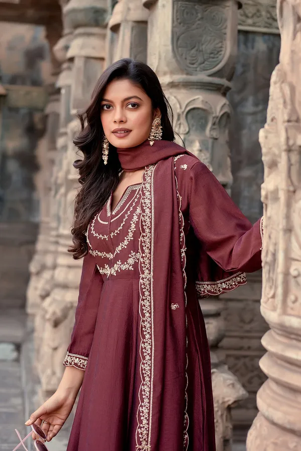 Women_Silk_Embroidered_Anarkali_Kurta_And_Pant_Set_With_Dupatta
