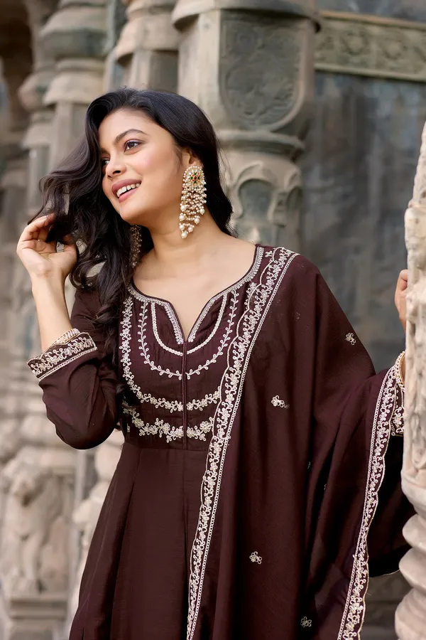 Women_Silk_Embroidered_Anarkali_Kurta_And_Pant_Set_With_Dupatta