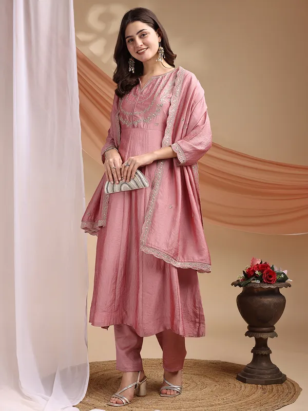 Women_Silk_Embroidered_Anarkali_Kurta_And_Pant_Set_With_Dupatta