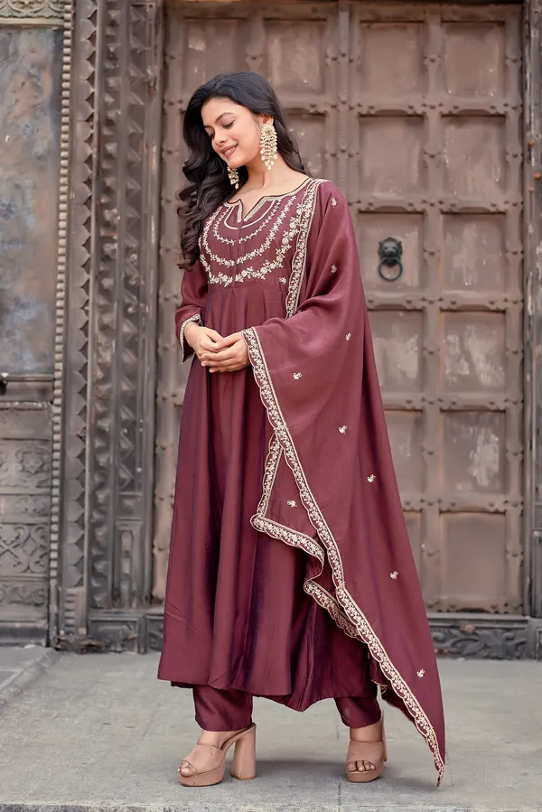 Women_Silk_Embroidered_Anarkali_Kurta_And_Pant_Set_With_Dupatta