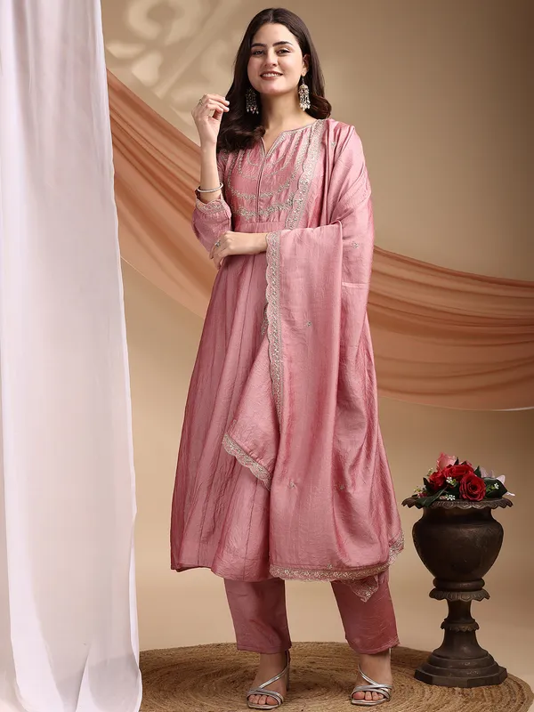 Women_Silk_Embroidered_Anarkali_Kurta_And_Pant_Set_With_Dupatta