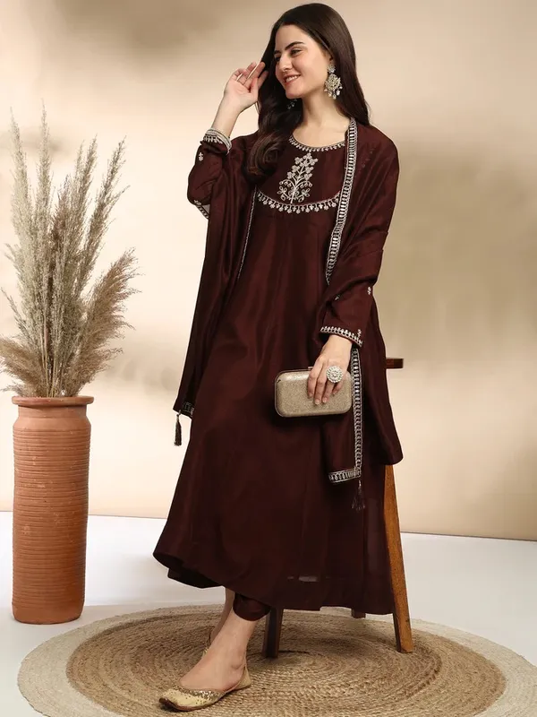 Women_Silk_Embroidered_Anarkali_Kurta_And_Pant_With_Dupatta_Set