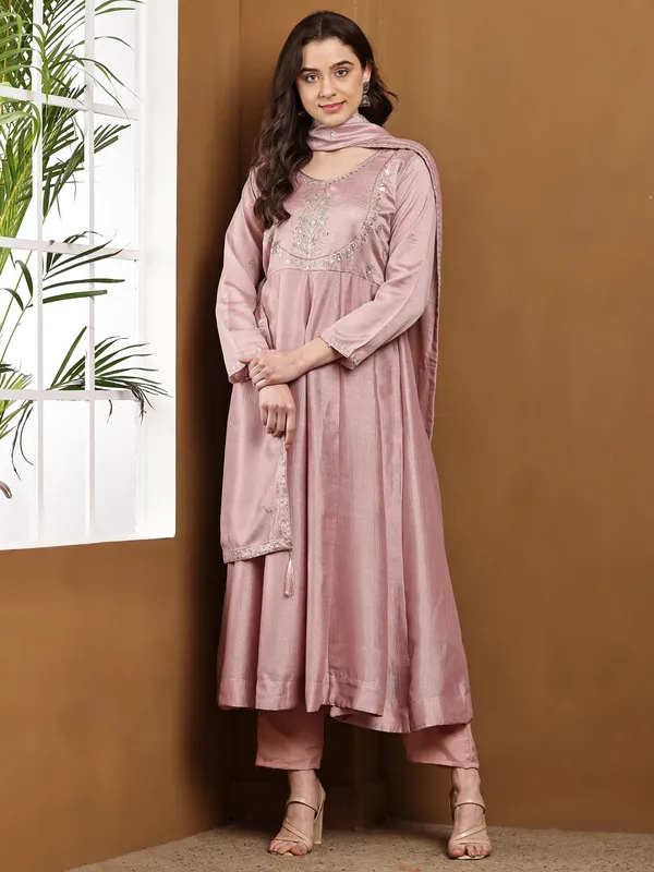 Women_Silk_Embroidered_Anarkali_Kurta_And_Pant_With_Dupatta_Set