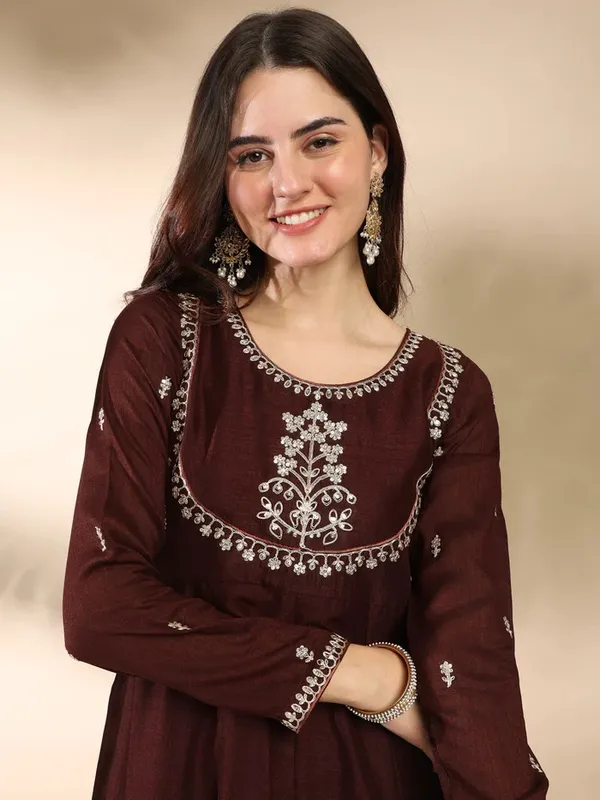 Women_Silk_Embroidered_Anarkali_Kurta_And_Pant_With_Dupatta_Set