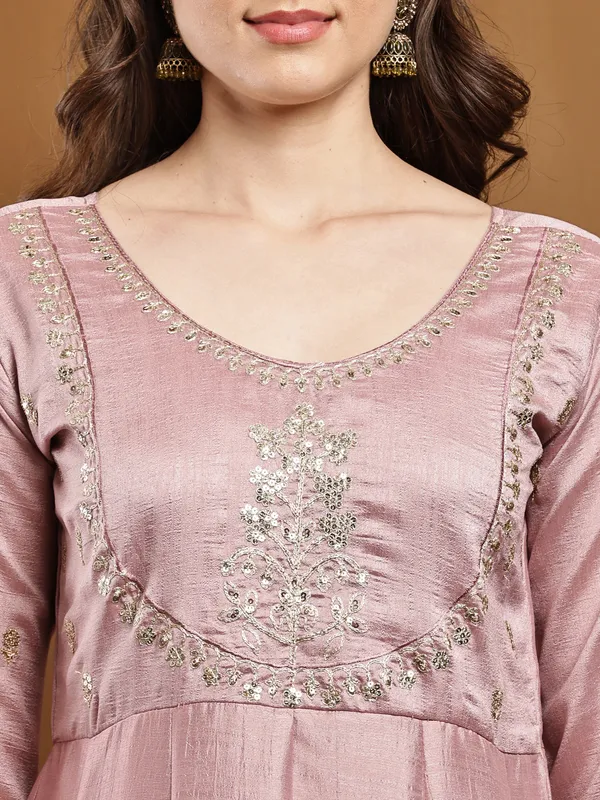 Women_Silk_Embroidered_Anarkali_Kurta_And_Pant_With_Dupatta_Set