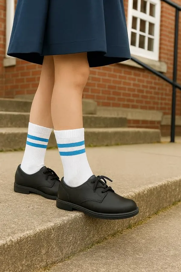 White_And_Sky_Blue_Kids_And_Adults_Socks_With_80%_Cotton,_20%_Lycra_(_Pack_Of_3_)