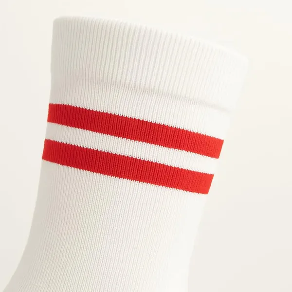 White_And_Red_Kids_And_Adults_Socks_With_80%_Cotton,_20%_Lycra_(_Pack_Of_3_)