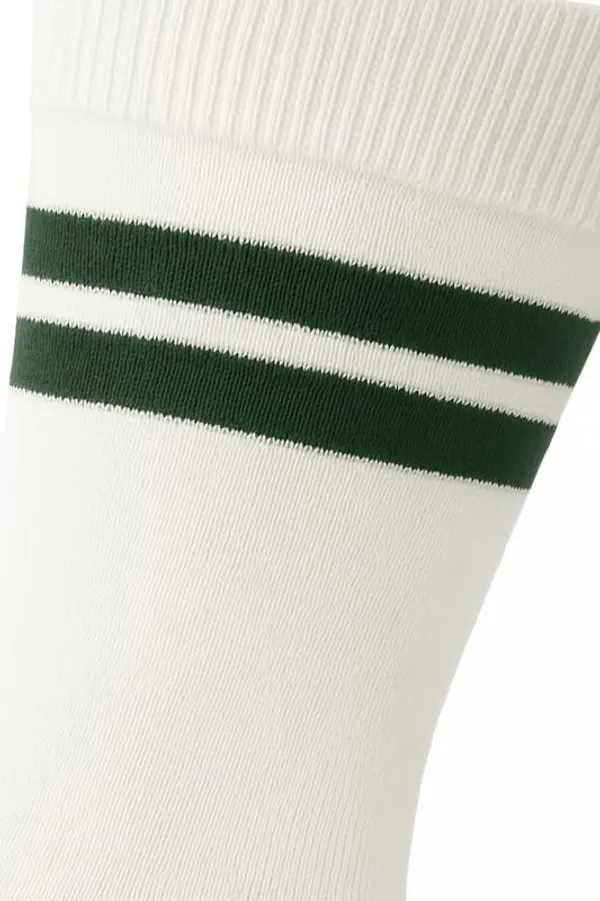 White_And_Bottle_Green_Kids_And_Adults_Socks_With_80%_Cotton,_20%_Lycra_(_Pack_Of_3_)