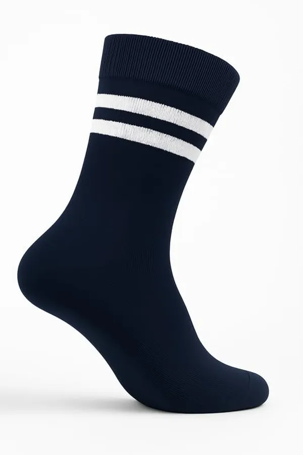 Navy_Blue_And_White_Kids_And_Adults_Socks_With_80%_Cotton,_20%_Lycra_(_Pack_Of_3_)