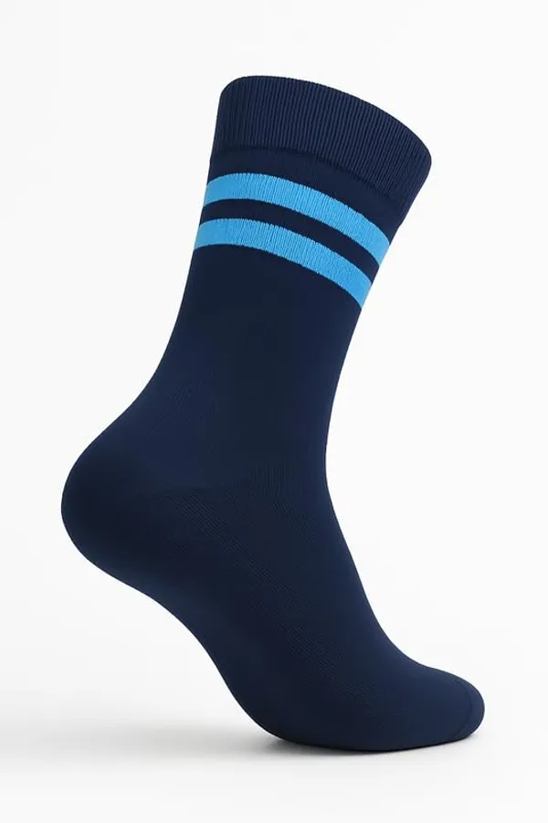 Navy_Blue_And_Sky_Blue_Kids_And_Adults_Socks_With_80%_Cotton,_20%_Lycra_(_Pack_Of_3_)