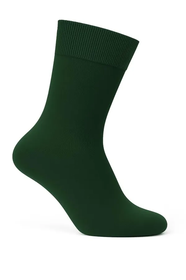 Green_Kids_And_Adults_Socks_With_Cotton_(_Pack_Of_3_)