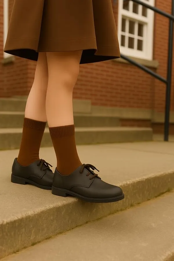 Brown_Kids_And_Adults_Socks_With_Cotton_(_Pack_Of_3_)