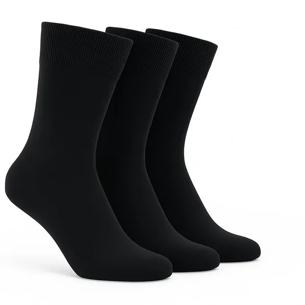 Black_Kids_And_Adults_Socks_With_Cotton_(_Pack_Of_3_)