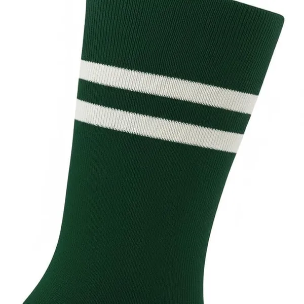 Bottle_Green_And_White_Kids_And_Adults_Socks_With_80%_Cotton,_20%_Lycra_(_Pack_Of_3_)