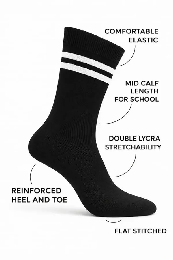 Black_And_White_Kids_And_Adults_Socks_With_80%_Cotton,_20%_Lycra_(_Pack_Of_3_)