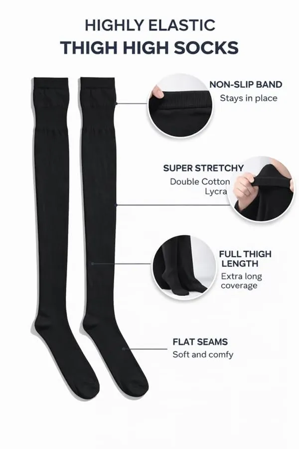 Black_Cotton_Premium_Stockings_For_Girls_And_Women