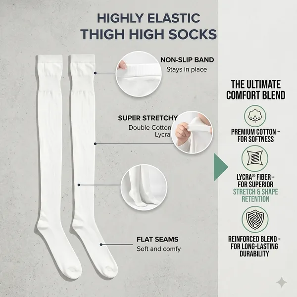 White_Cotton_Premium_Stockings_For_Girls_And_Women
