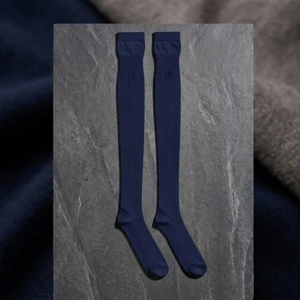 Navy_Blue_Cotton_Premium_Stockings_For_Girls_And_Women