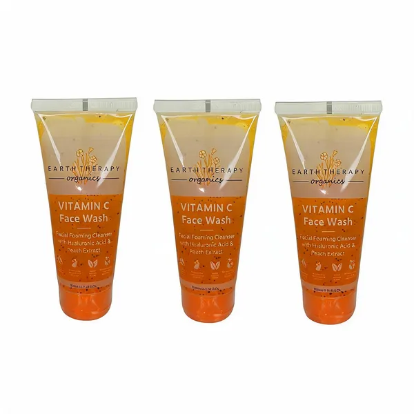 Earth_Therapy_Organics_Vitamin_C_Hyaluronic_Acid_Peach_Extract_Face_Wash_-_Pack_of_3