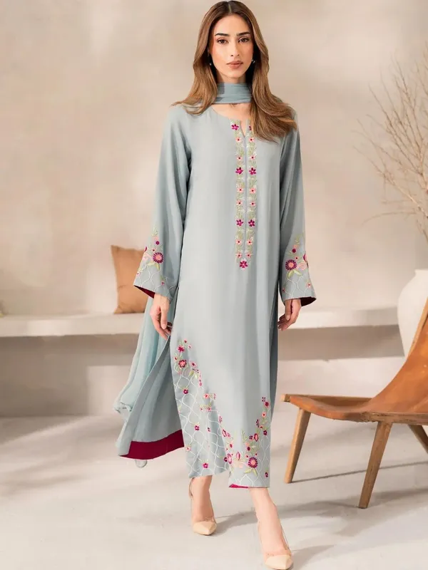Ice_Blue_Chanderi_Silk_Regular_Embroidered_Kurta_Set_For_Women