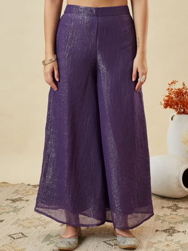 Purple_Silk_Blend_Anarkali_Empire_Embroidered_Kurta_Set_For_Women