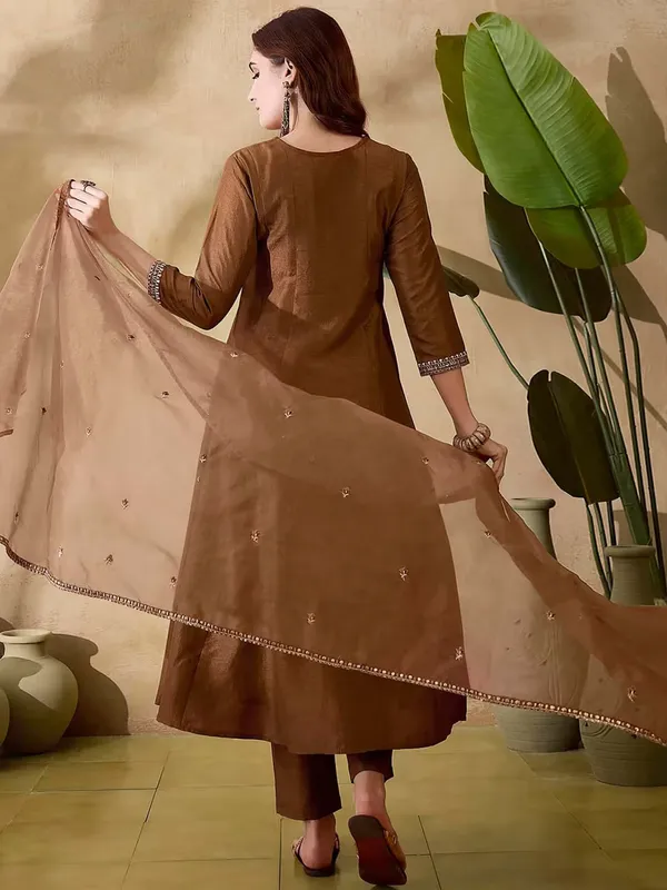 Chiku_Cotton_A_Line_Embroidered_Sequinned_Kurta_Set_For_Women