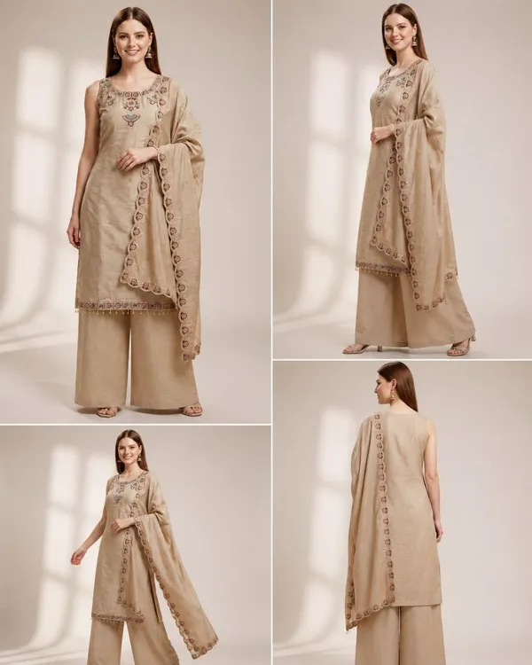 Women_Ethnic_Motifs_Embroidered_Regular_Thread_Work_Kurta_with_Palazzos_&_With_Dupatta