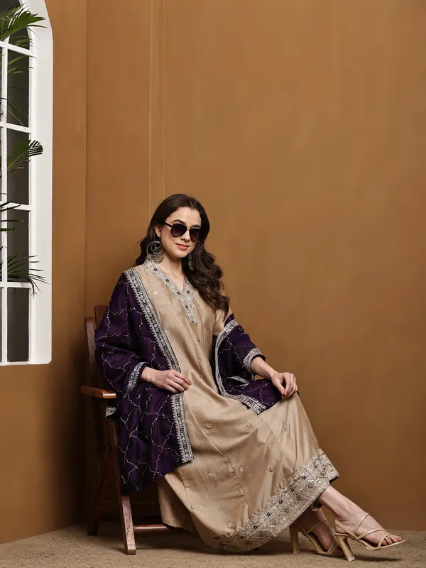 Cream_Cotton_A_Line_Ethnic_Embroidered_Kurta_Set_For_Women