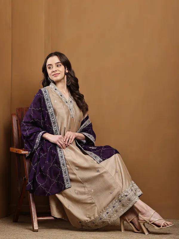 Cream_Cotton_A_Line_Ethnic_Embroidered_Kurta_Set_For_Women