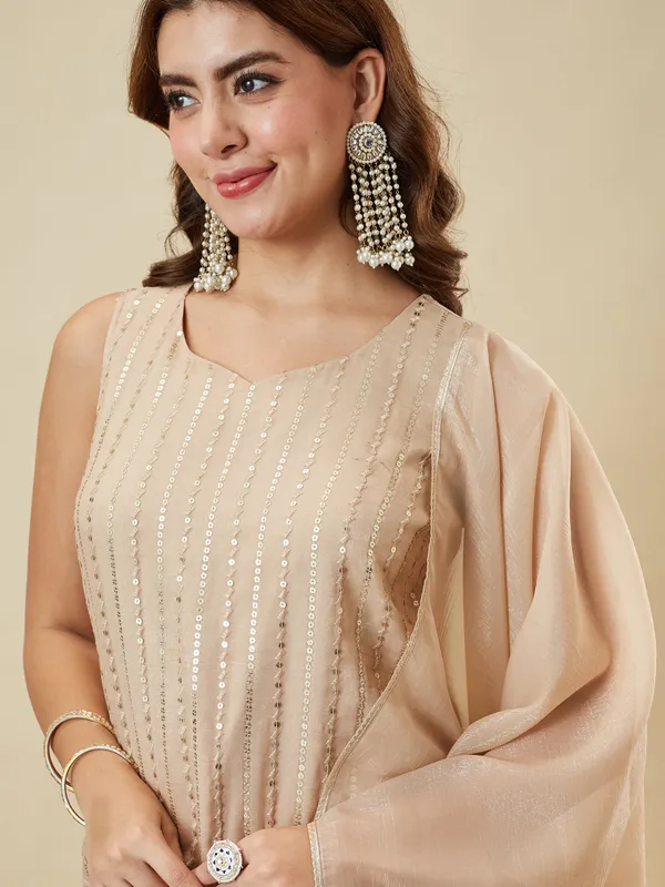 Cream_Silk_Straight_Embroidered_Kurta_With_Palazzo_Set_For_Women