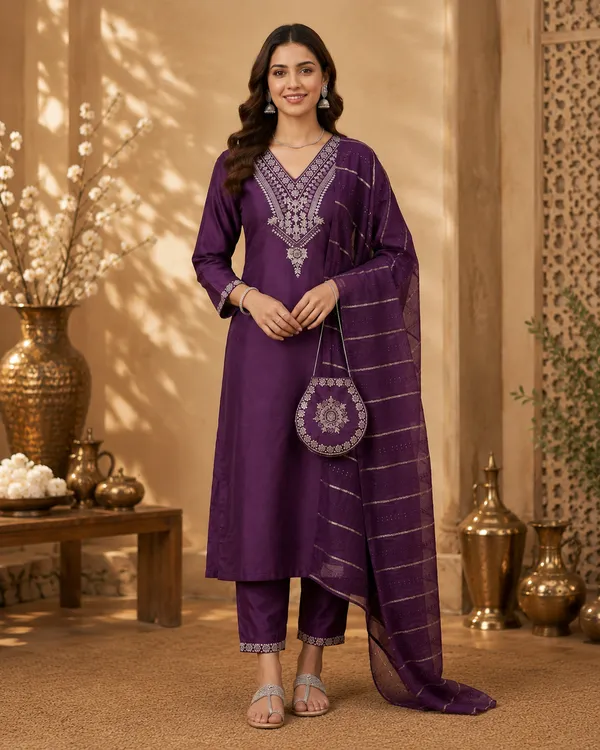 Women_Floral_Embroidered_Kurta_with_Trousers_&_Dupatta