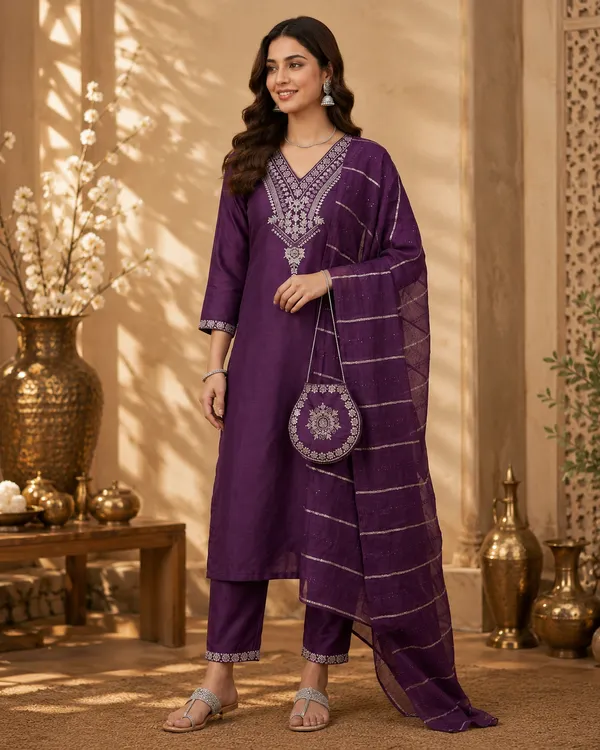 Women_Floral_Embroidered_Kurta_with_Trousers_&_Dupatta