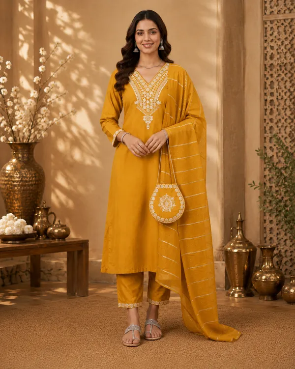 Women_Floral_Embroidered_Kurta_with_Trousers_&_Dupatta