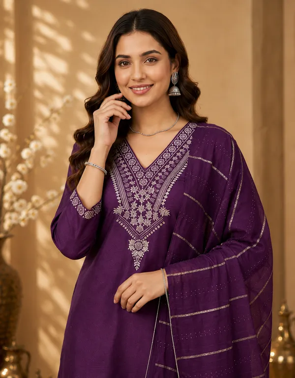 Women_Floral_Embroidered_Kurta_with_Trousers_&_Dupatta