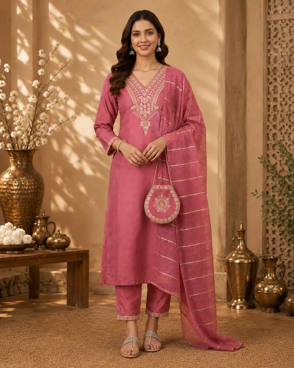 Women_Floral_Embroidered_Kurta_with_Trousers_&_Dupatta