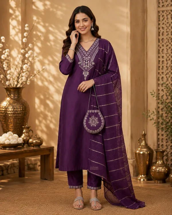 Women_Floral_Embroidered_Kurta_with_Trousers_&_Dupatta